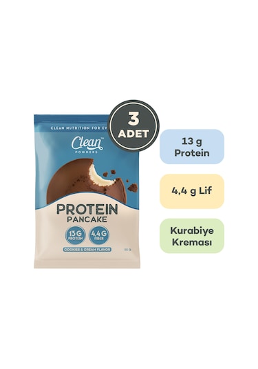 Clean Powders Protein Pancake Çikolata 3 x 55 G