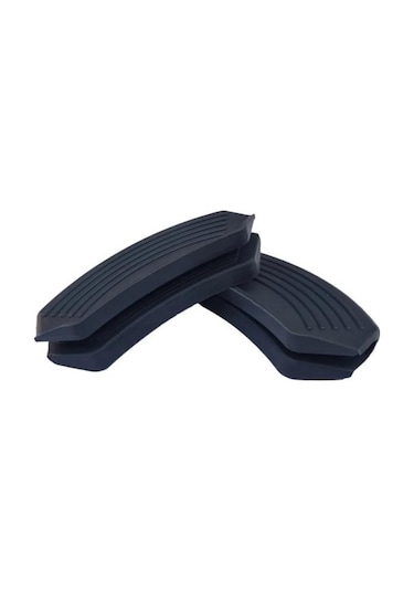 Silikon Tencere Tava Tutacağı Yanmaz Yapışmaz Tutamaç Set 9 X 4 Cm Siyah 1 Set 2 Adetten Oluşur Siyah