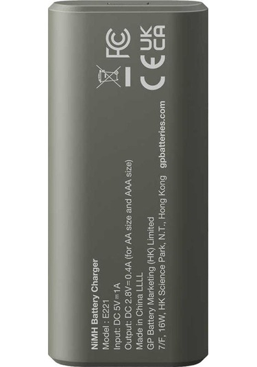 Gp Recyko E221 Usb 2'li Aa - Aaa Pil Şarj Cihazı Gpacse221004 Gpe221r21-2gtlb1