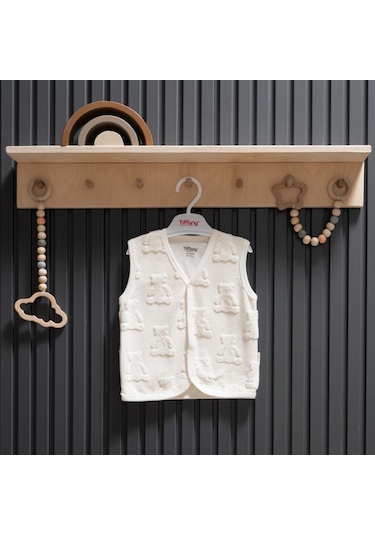 Tiffany Baby Big Bear Theme Yelek 36005 Ekru