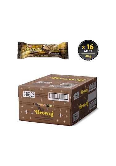 Eti Browni Intense Gold Çikolata Dolgulu Kek 16 x 48 G