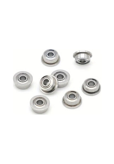 Dashanshop 5 Adet Mf148zz 8x14x4mm Mini Metal Flanged Rulman Hassas Uygulamalar İçin İnce Duvarlı