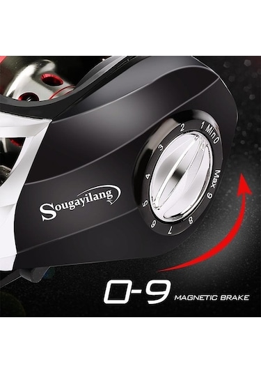 Pazly 18bb Balıkçılık Reel 7.2:1 Çift Fren Sol/sağ El Döküm Makarası Left Ultra Pürüzsüz