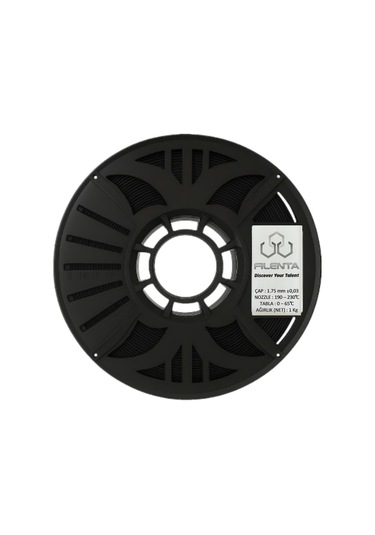 Filenta Siyah Hyper Pla Filament 1.75mm 1kg 1