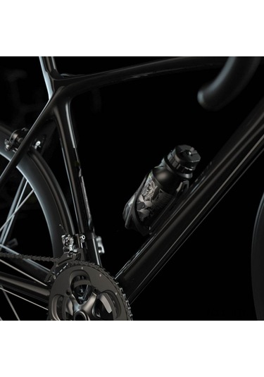 Youmex Spor Su Şişesi 650ml - Bisiklet, Yürüyüş, Kamp İçin - Pp+pe+pc Malzeme - Siyah-renkli - Isı Dayanıklı Siyah