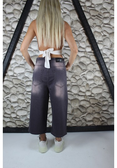 St.poll Unisex Baggy Şortolon Koyu Gri