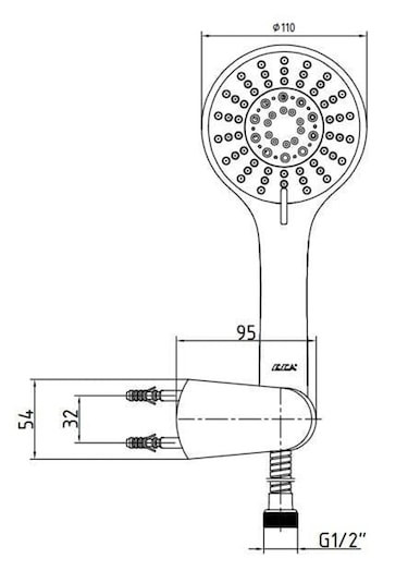 Eca Logica Mafsallı Banyo Üst Takım 5 Fonksiyonlu Krom