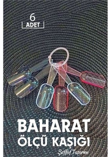 Modacar 6 Lı Şeffaf Baharat Kaşığı Camino Design Çok Renkli