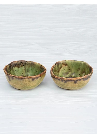 Don Prime Ceramics El Yapımı Seramik İki Sosluk S 340563141 Yeşil