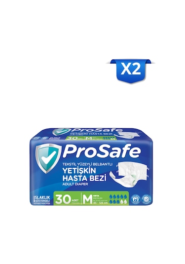 Prosafe Belbantlı Yetişkin Hasta Bezi Orta M 30'lu X2 M
