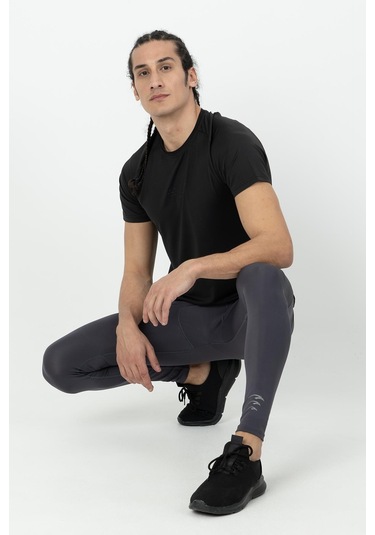 Maraton Active Slimfit Erkek Koşu Antrasit Tayt 21966-antrasit Antrasit