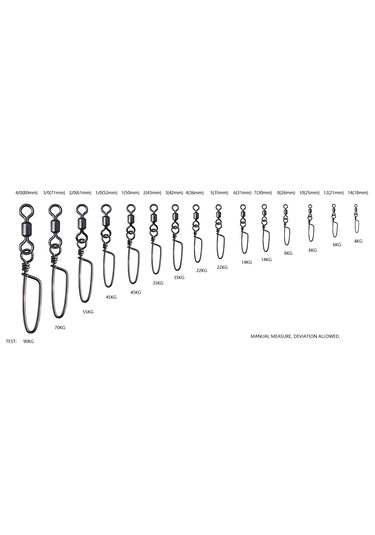 Hokkaido 20 Adet 2/0-55 Kg Çeker,nikel Kaplamalı Klipsli Fırdöndü