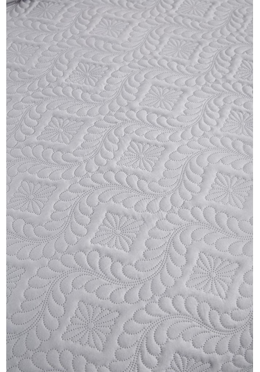 Ultrasonik Kapitoneli Elite Tek Kişilik Yatak Örtüsü Gri Gri