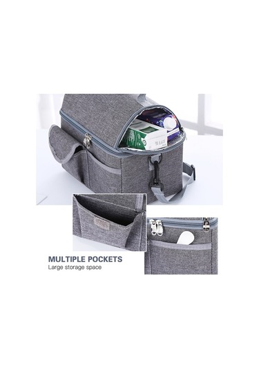 Tongxida Çift Katlı Termal Çanta - Kamp Ve Piknik İçin Koyu Mavi Tp19 Koyu Mavi