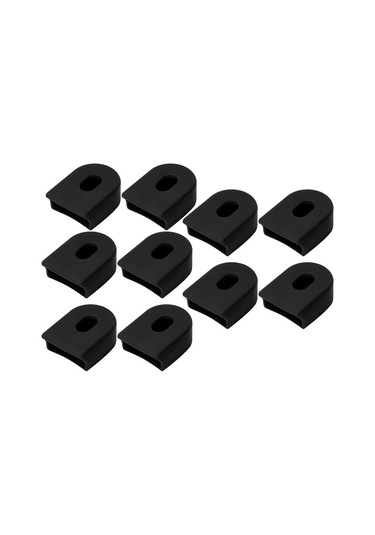 Geeroyoo Rısk Marka Silikon Bicycle Krank Koruması, Yumuşak Ve Esnek, Farklı Markalara Uyumlu, 5 Çift/poşet, Montaj Kolay, Karbon Siyah Siyah