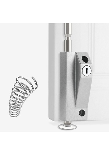 Jokmae Su Geçirmez Kapı Mandal Kilidi - Gümüş, 2 Anahtarlı