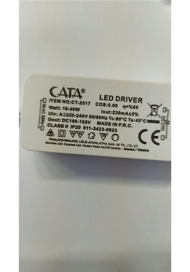 Cata 18-40 Watt Led Driver Ct-2517