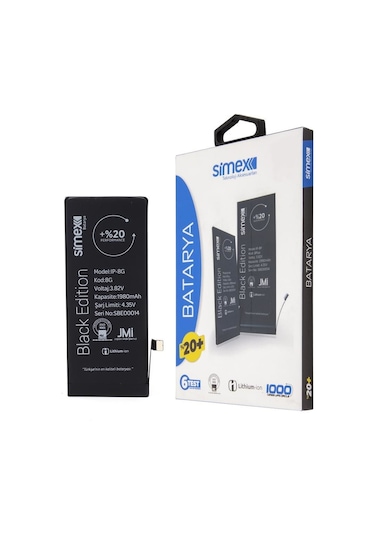 Simex Apple Uyumlu iPhone 8 İle  Performance Sbt-02 Batarya