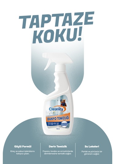 Banyo Temizliği 750 Ml Kireç, Sabun Ve Su Lekelerine Karşı Etkili Banyo Temizleyici
