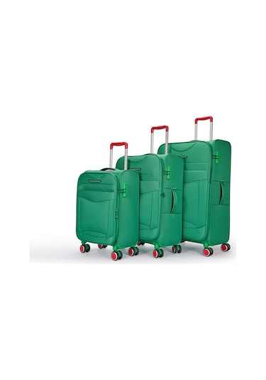 14bnt2700 Polipropilen 3 Lü Valiz Seti Yeşil