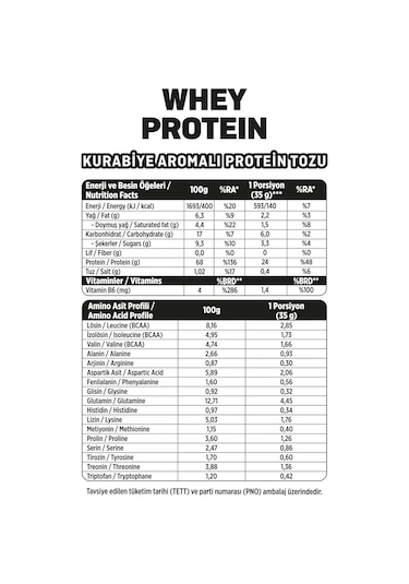 Fellas Whey Protein Tozu 2'li - Çikolata Aromalı 525 G + Kurabiye Aromalı 525 G Çikolata - Kurabiye
