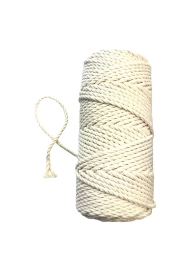 Pamuk Büklüm 3 Mm İp Krem