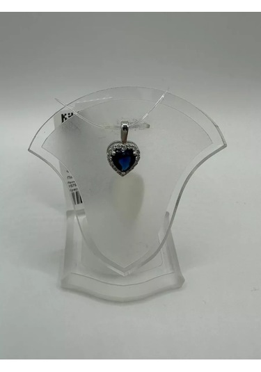 Gold Plaza Jewelry 925 Ayar Gümüş Kalp Kolye 192045267 Gri