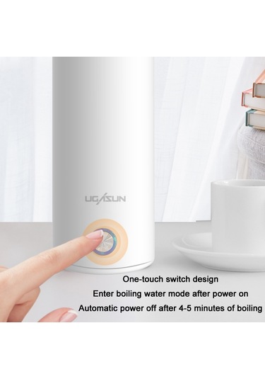 Sones Ugasun Seyahat Taşınabilir Mini Elektrikli Isıtmalı Su Bardağı, Renk: Ab Fişi Çok Renkli