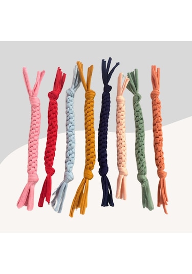 Küçük Irk Köpekler İçin Isırma İpi 17-18cm Hardal