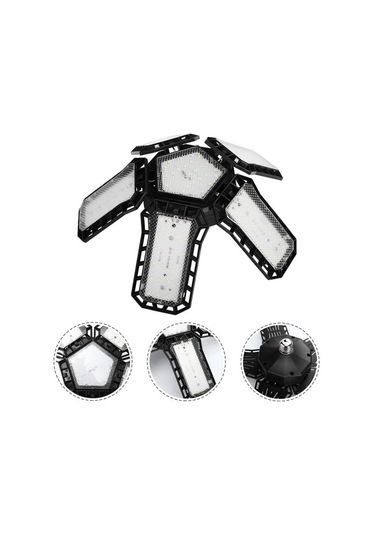 Ledx Ayarlanabilir Açılı 5 Kanatlı 148 Smd Ledli Galaxy Projektör Işığı 60w 6600 Lumen E27 32cm Çap