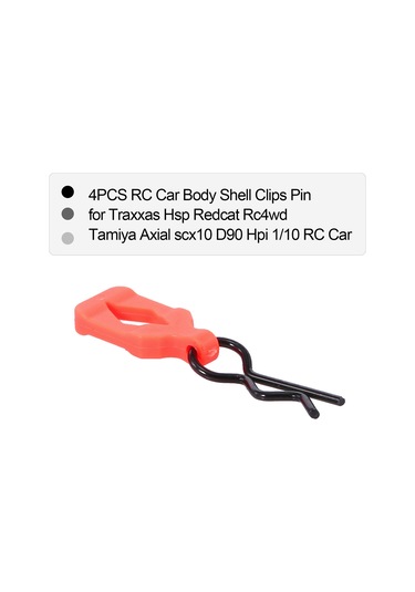 Kosona 1/10 Rc Araçlar İçin 4 Adet Turuncu Gövde Sabitleme Pimi, Traxxas, Hsp, Redcat Uyumlu
