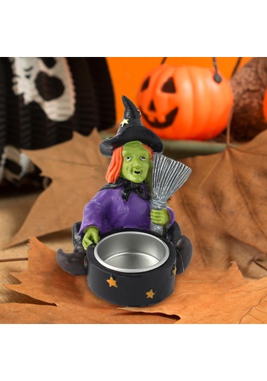 Suntek Cadılar Bayramı Mumluk Pratik Parti Dekoru Tealight 10cmx8.2cmx8.9cm