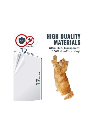 Geeroyoo Kediler İçin Çizik Önleyici Şeffaf Bant, Mobilya Koruyucu 8 Li Set - Koltuk, Kapı, Duvar, Halı Koruma