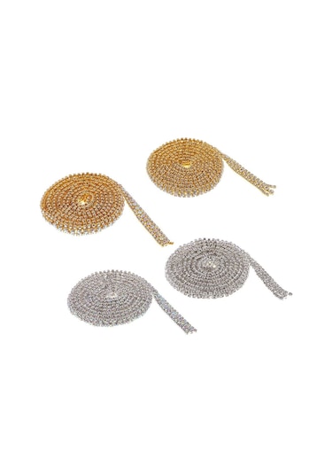 Suntek Takı Zanaat Gümüş Renkli Elmas Için 1 Yard Taklidi Yakın Zincir Trim