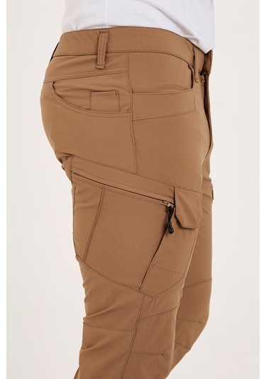 Camp Scoutland Camp527 Outdoor Tactical Su İticili Likralı Yazlık Erkek Taktik Pantolon Hardal