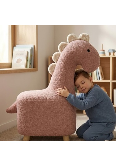 Argimo Rexy Dinozor Bebek Çocuk Odası Puf Pembe