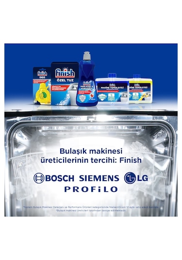 Finish Bulaşık Makinesi Özel Tuzu 4 x 1500 G