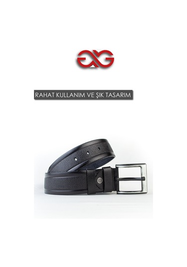 Özel Oval Kutulu Hakiki Manda Derisi Erkek Siyah Kot Kemeri Hediyelik ve Çeyizlik Kemer Siyah