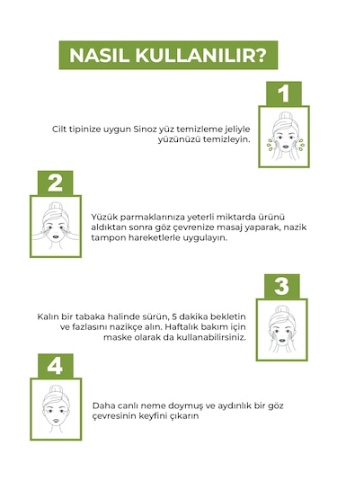 Sinoz Avokado Bomb Nemlendirici Canlandırıcı Göz Kremi 15 ML