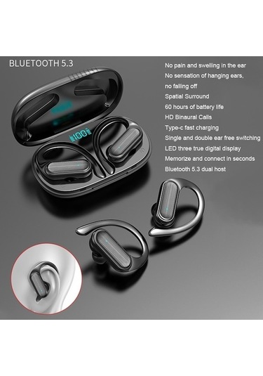 Novahub A520 Kablosuz Led Dijital Ekranlı Kulaklık, Gürültü Azaltma, Bluetooth, Uzun Pil Süresi