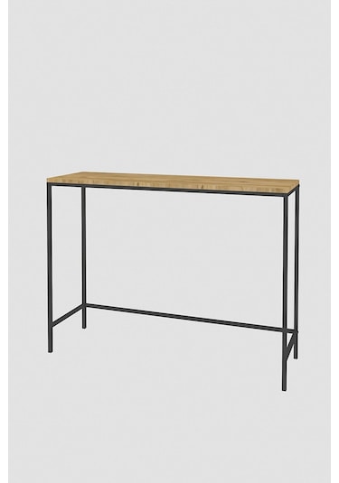Canvas Meşe Metal Dresuar Siyah