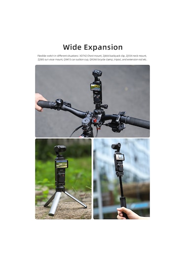 Mufunye Osmo Pocket 3 İçin Çift Arayüzlü Hızlı Kurulum Uyumlu Genişletme Aksesuarı - Cnc Alüminyum Ve Plastik Malzemeyle Dayanıklı