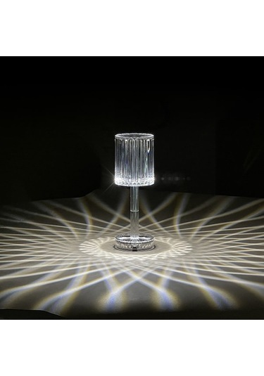 Atmosfer Lambası Kristal Masa Lambası Şarjlı Dokunmatik Akrilik Elmas Gece Lambası Usb Üç Renkli Tak-çalıştır Model Gece Masa Lambası Diğer
