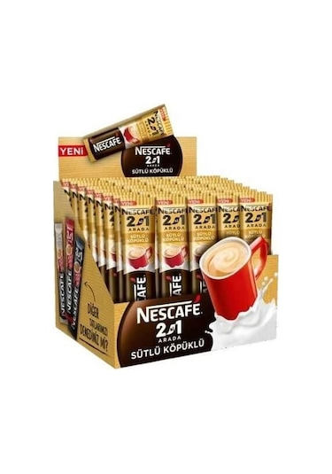 Nescafe 2 Si 1 Arada Sütlü Köpüklü 10 G x 48 Adet