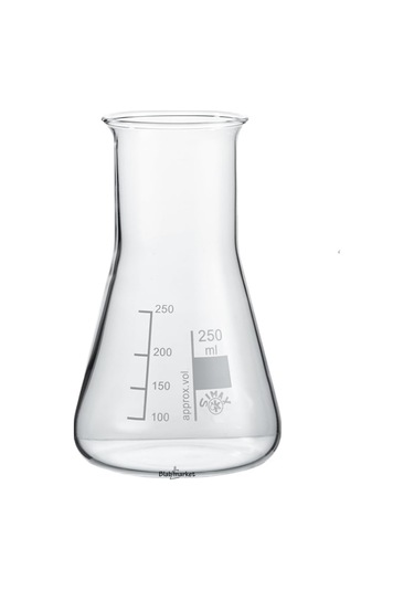 Simax Cam Erlen 250 ML Erlenmeyer Flask Geniş Boyunlu