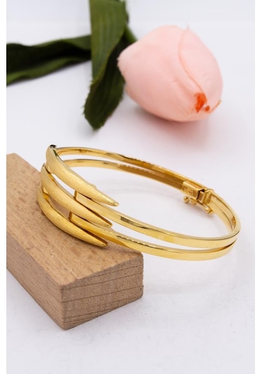 Latif Kuyumculuk 22 Ayar Altın İki Sıra Oval Kaburga Kadın Bileklik Lkbk1155