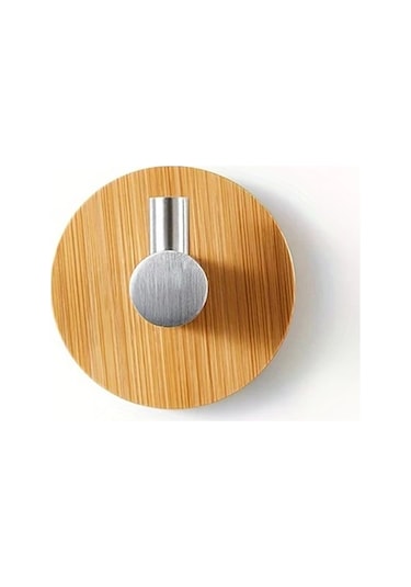 Xuweiwei Siyah 1 Adet Bambu Duvar Kancası - Mutfak Ve Banyo Havlu Askısı, Minimalist Tasarım Siyah