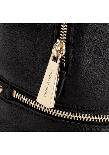 Michael Kors Michael Kors Rhea Zip Medium Leather Backpack 30s5gezb1l Siyah