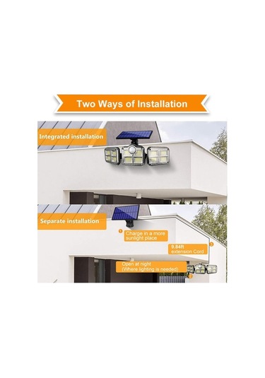 Pazly Güneş Duvar Işığı Dış Mekan Avlu Hareket Sensörlü Lamba Garaj Sokak Geniş Açı Aydınlatma