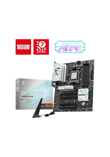 Msı B840 Gamıng Plus Wıfı Am5 Ddr5 8000 Oc Mhz Atx Gaming Oyuncu Anakart